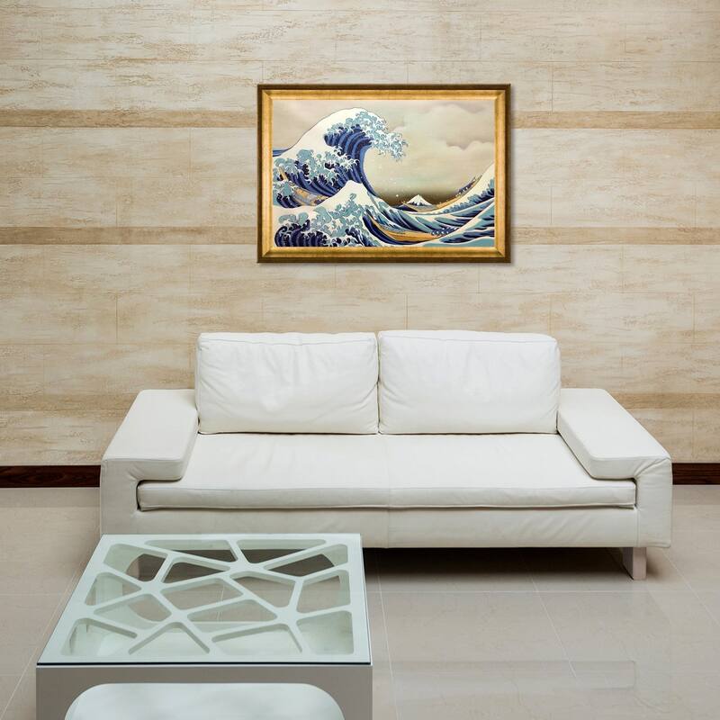 La Pastiche Katsushika Hokusai The Great Wave off Kanagawa Hand Painted