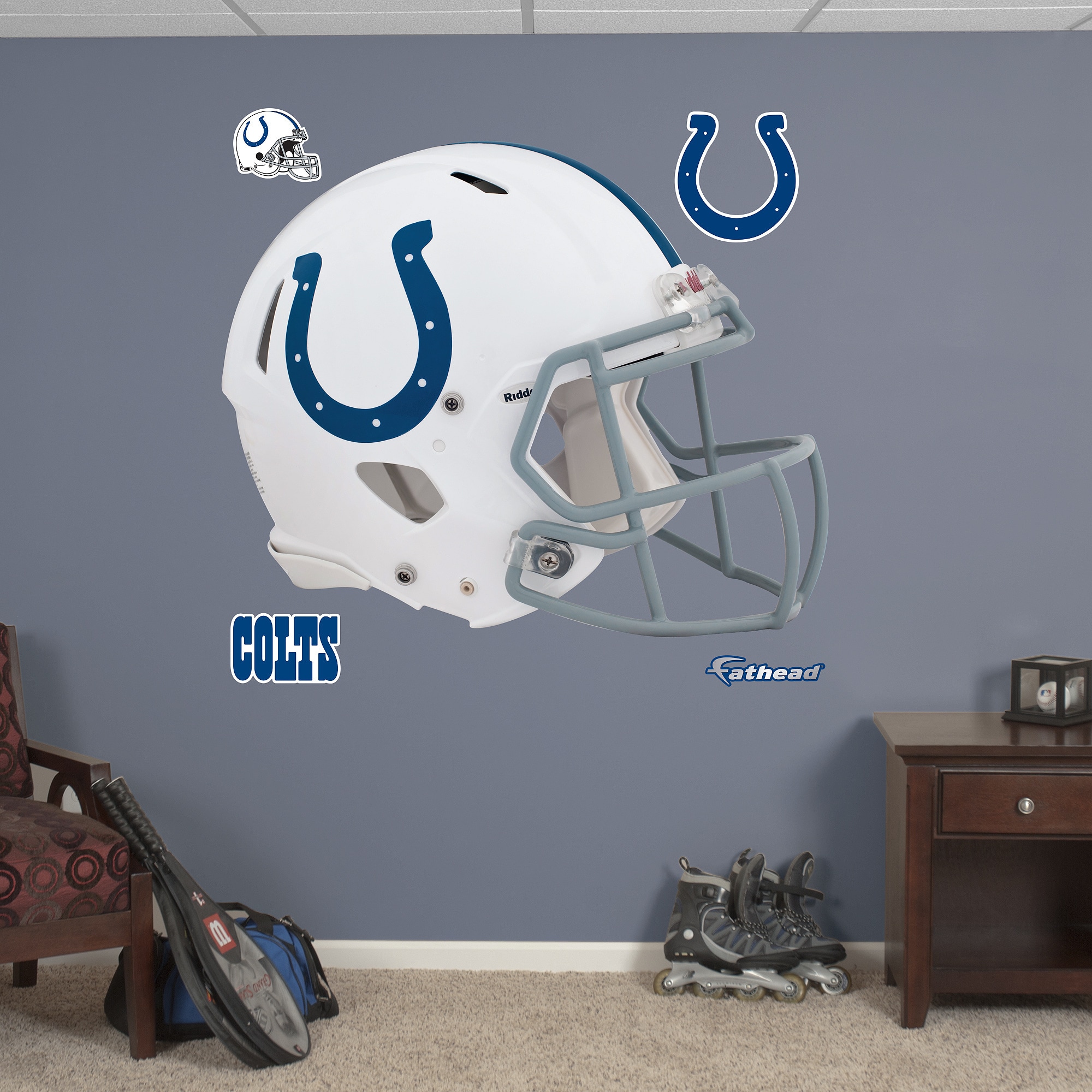 NFL Indianapolis Colts Fathead Helmet Wall Graphic 