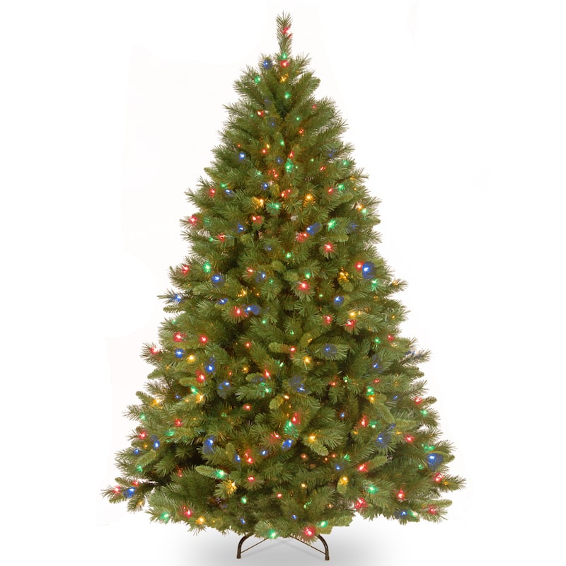 National Tree Company 7.5 ft. Winchester Pine Hinged Tree with 500 Multi Lights-UL
