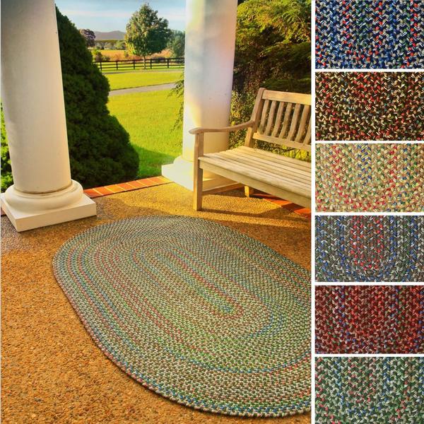 Rhody Rug Katie Indoor/ Outdoor Reversible Braided Rug (10' x 13')