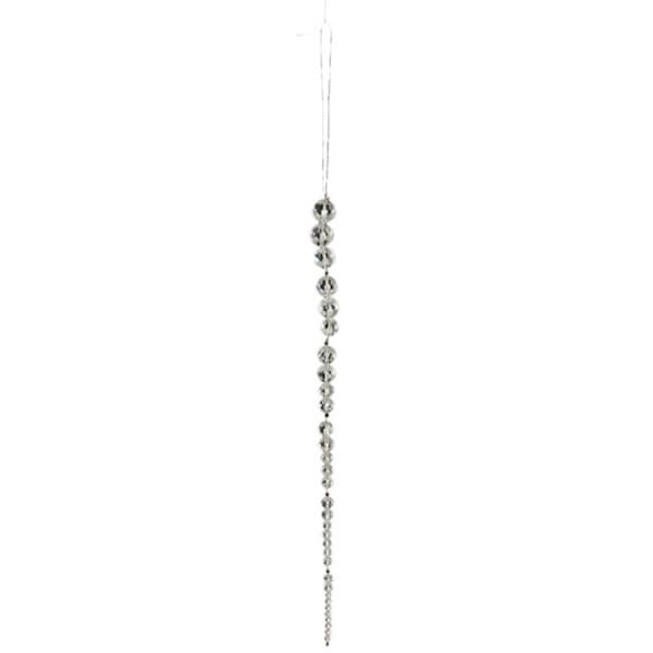 Sage & Co Sage & Co. Crystal and Pearl Icicle 11 inch Ornament (Pack