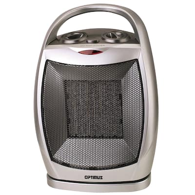 Optimus Portable Oscillating Ceramic Heater with Thermostat