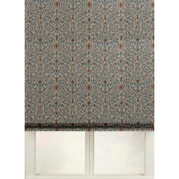 slide 2 of 4, First Rate Blinds Cotton Print Roman Shade