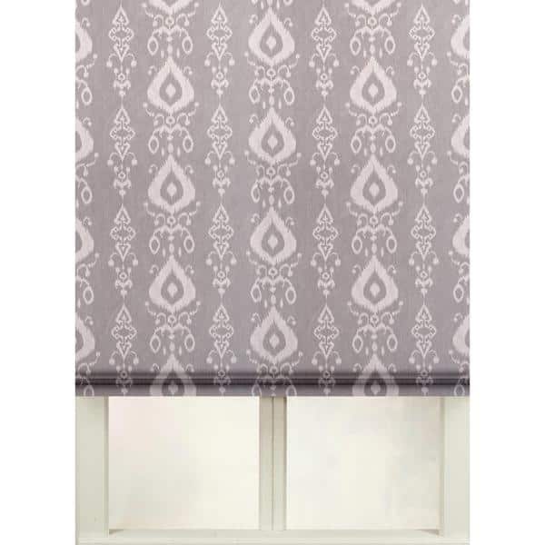 First Rate Blinds Tullahoma Cotton Print Flat Fold Roman Shade ...