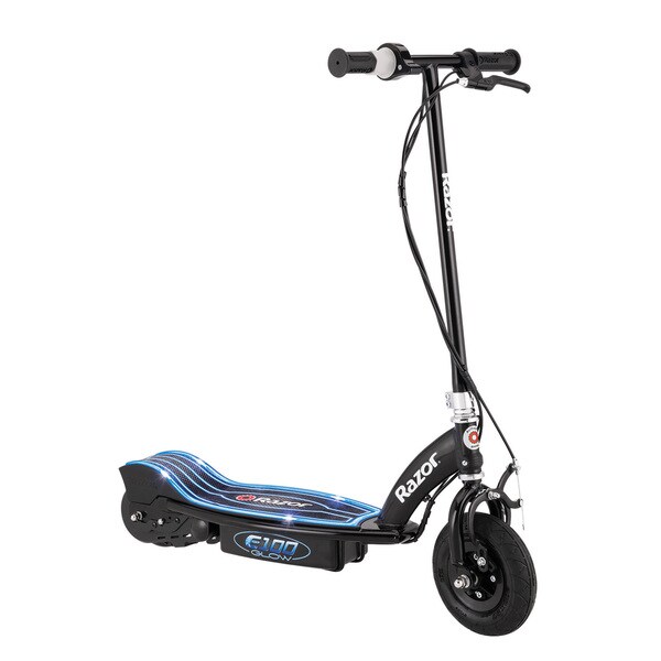 Shop Razor E100 Glow Black Steel Electric Scooter - Free Shipping Today