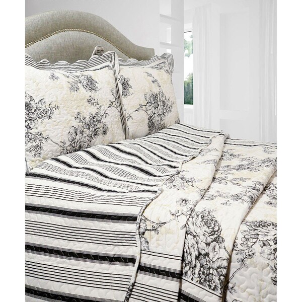 Slumber Shop Emory 3-piece Reversible Quilt Set