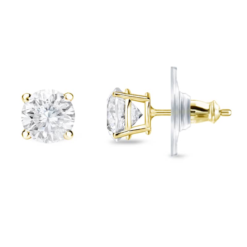 Auriya 1/4ctw Round Diamond Stud Earrings 14k Gold Locking Back (H-I, SI1-SI2)