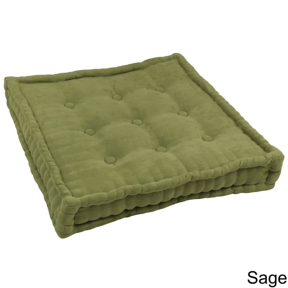 25-inch Microsuede Square Tufted Floor Pillow