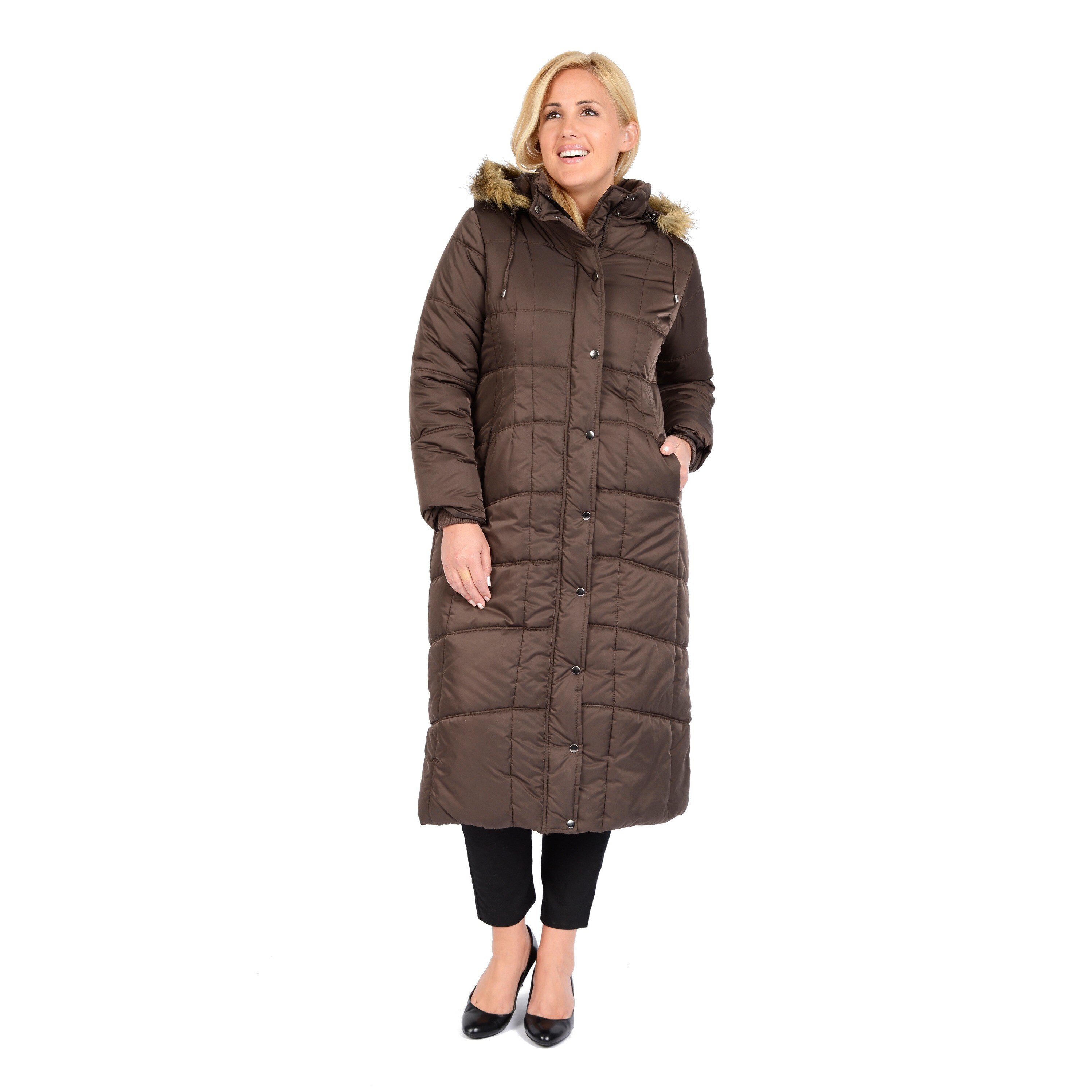 floor length padded coat