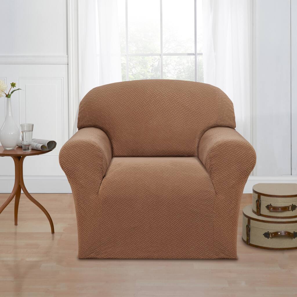 Sanctuary Basketweave Stretch Chair Slipcover