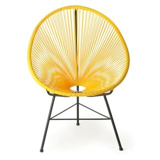 Design Tree Home Acapulco Yellow Lounge Chair (Chi