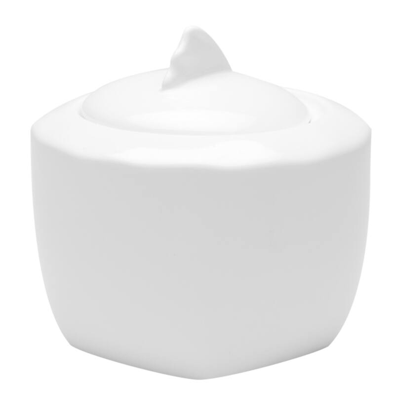 Red Vanilla Wave Covered Sugar Bowl and Creamer Set