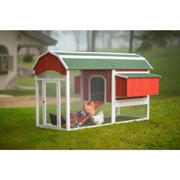 Shop Prevue Pet Products Large Red Barn Chicken Coop 466 