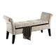 Alicia Script fabric Storage Bench - Free Shipping Today - Overstock
