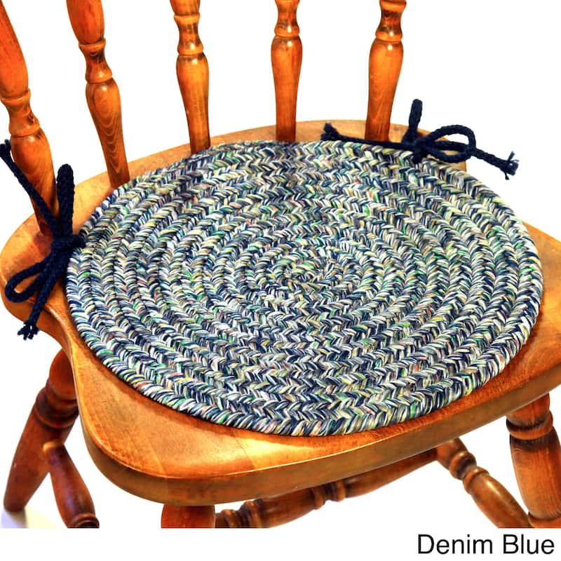 Rhody Rug Sandi Reversible Braided Chair Pads (Set of 4) - Set of 4