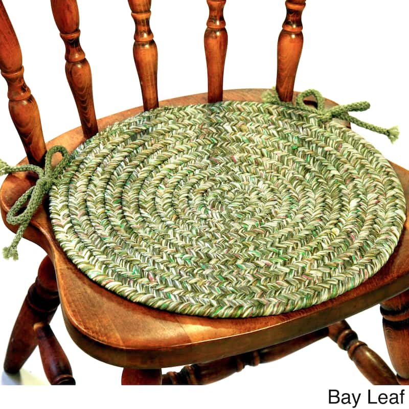 Rhody Rug Sandi Reversible Braided Chair Pads (Set of 4)