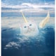preview thumbnail 3 of 1, Caticorn Cat Unicorn Shower Curtain - Light Blue