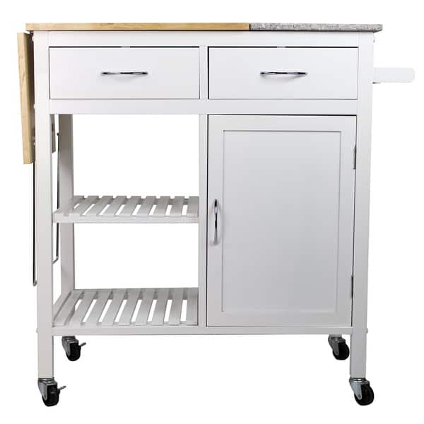 Shop Nordic Furniture Granite Island Rolling Kitchen Workstation