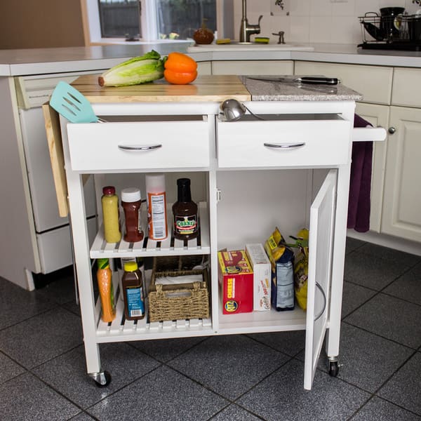 Shop Nordic Furniture Granite Island Rolling Kitchen Workstation