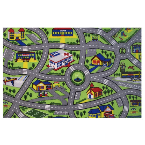 Driving Fun Green Accent Rug (68 x 10)   Shopping   Great