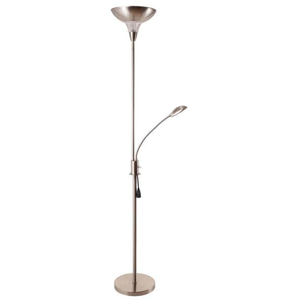 floor lamp with two reading lights