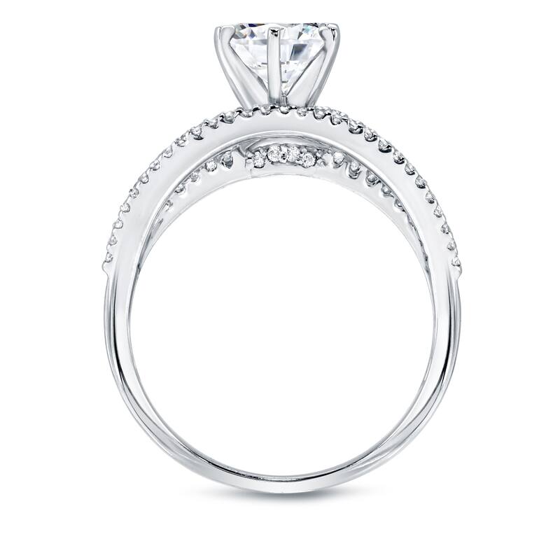 Auriya 14k Gold 1 1/6ctw Round Diamond Engagement Ring - White