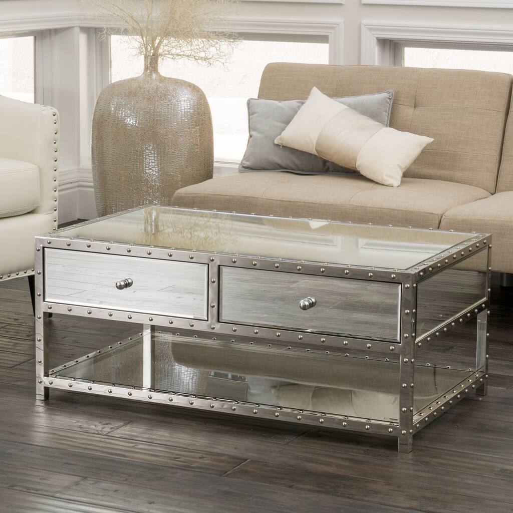 Jade Mirrored Coffee Table by Christopher Knight Home