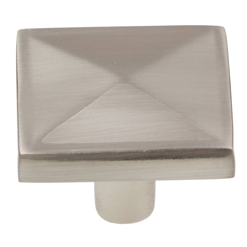 GlideRite 1.125-inch Satin Nickel Classic Pyramid Cabinet Knobs (Pack of 25)