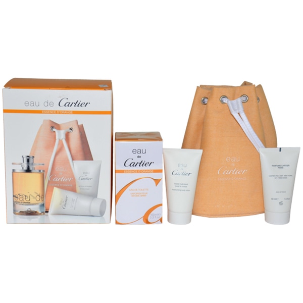 Cartier Eau de Cartier Essence dOrange Men 4 piece Fragrance Set