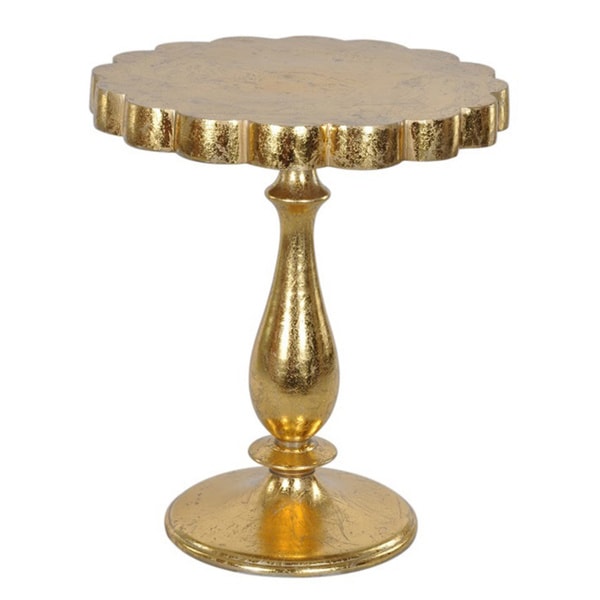 Lyric Occasional Gold Leaf Table Free Shipping Today
