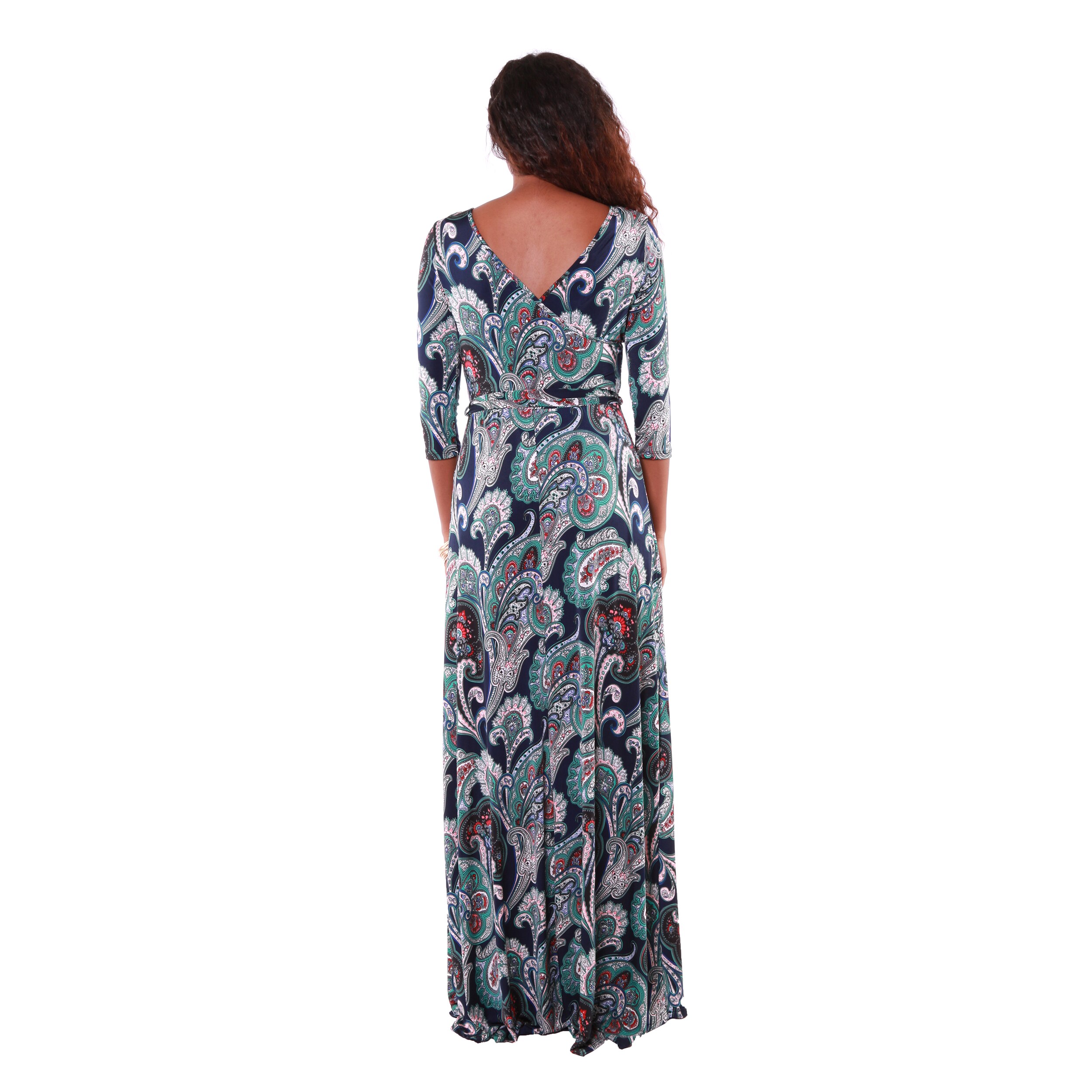 v neck maxi dress pattern