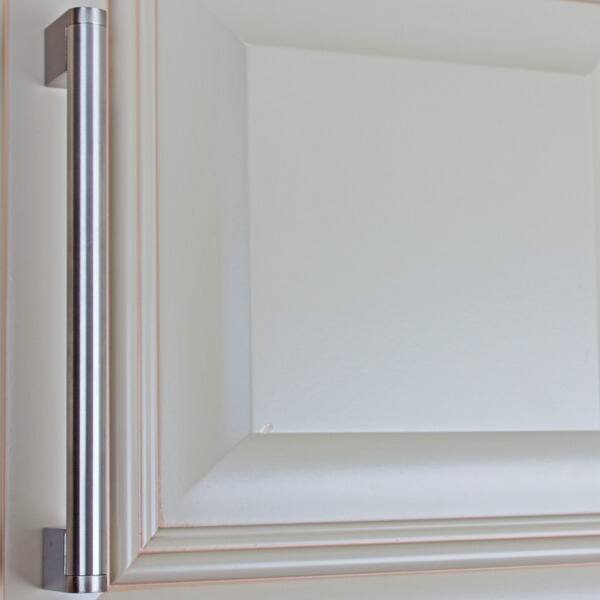 Shop Gliderite 7 5 Inch Stainless Steel Round Cross Bar Cabinet