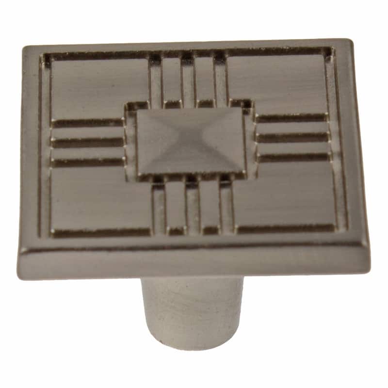 GlideRite 1.25-inch Craftsman Series Satin Nickel Square Cabinet Knobs (Pack of 25)