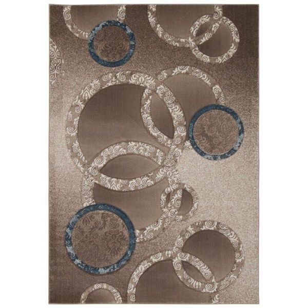 Rug Squared Calistoga Mocha Rug (5'3 x 7'4) - 5'3" x 7'4"