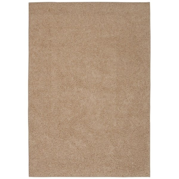 Rug Squared Woodstock Beige Shag Rug - 3'2" x 5'