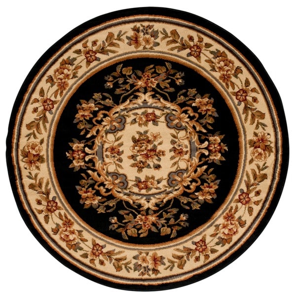 Rug Squared Mariposa Black Round Rug (5'3 x 5'3) - 5'3" Round