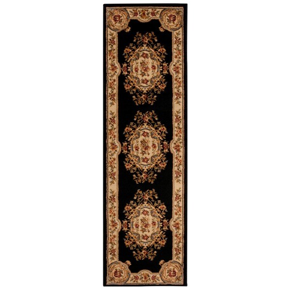 Rug Squared Mariposa Black Rug - 2'2" x 7'3" Runner
