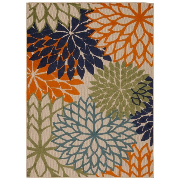 Rug Squared Kona Indoor/Outdoor Multicolor Rug - 9'6 x 13'
