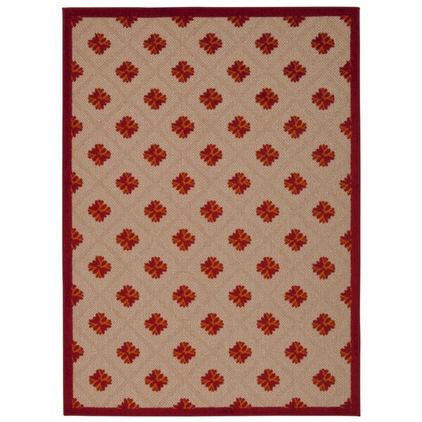 Shop Rug Squared Kona Indoor/Outdoor Red Rug (3'6 x 5'6) 3'6 X 5'6