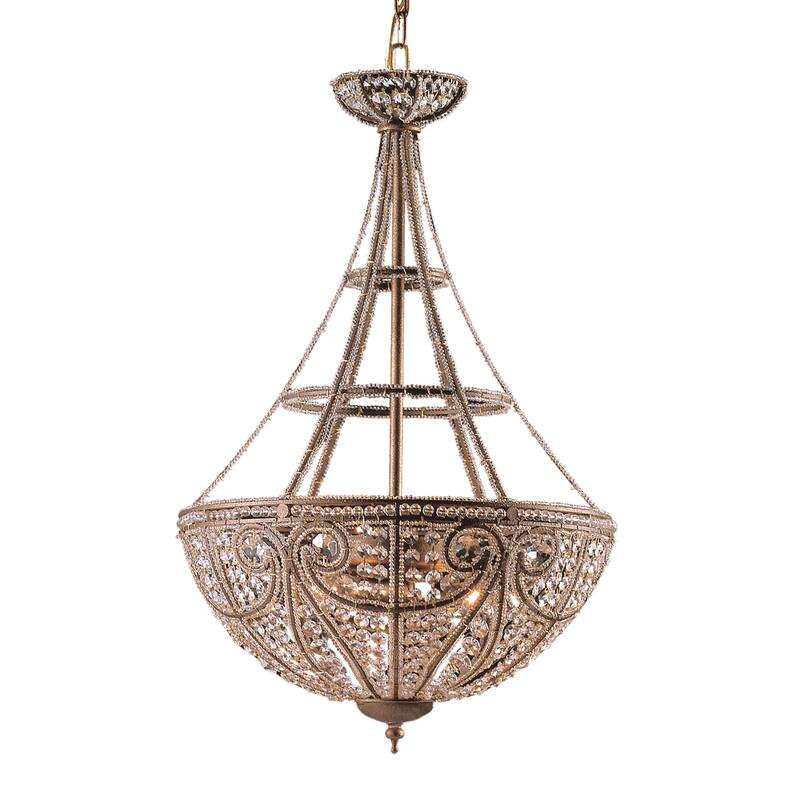 Elk Home Elizabethan Dark Bronze With Metal Shade 4 Light Pendant