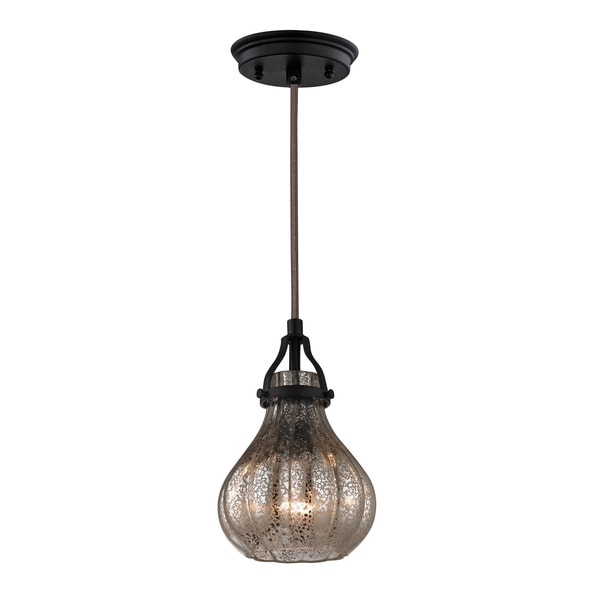 Elk Lighting Danica 1 Light Round Mini Pendant In Oil Rubbed Elk Lighting Danica 1 Light Round Mini Pendant In Oil Rubbed Bronze