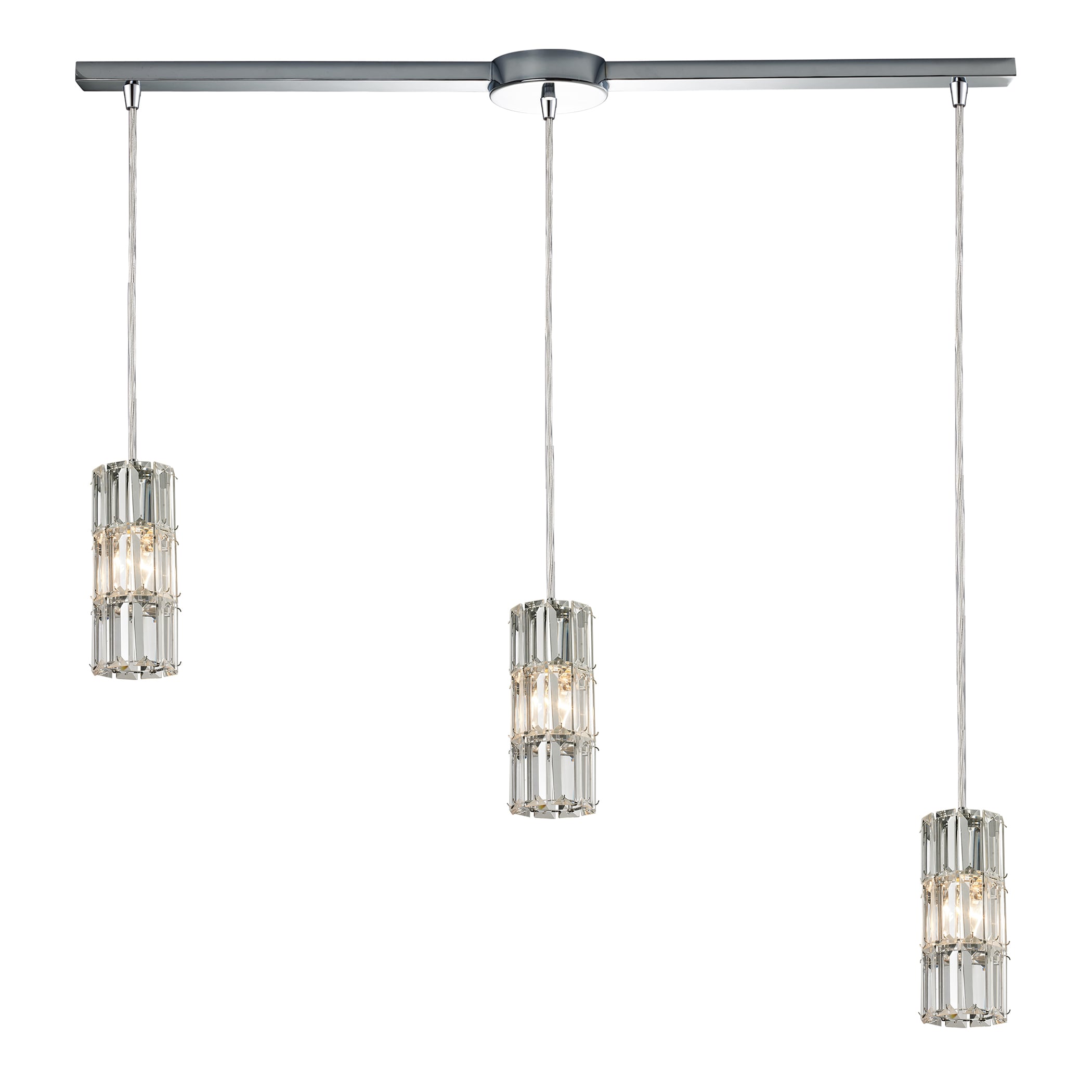 Elk Lighting Cynthia 3-light Polished Chrome/ Crystal Chandelier (Cynthia Polished Chrome Chandelier) - Chandeliers For Bedrooms by Overstock.com