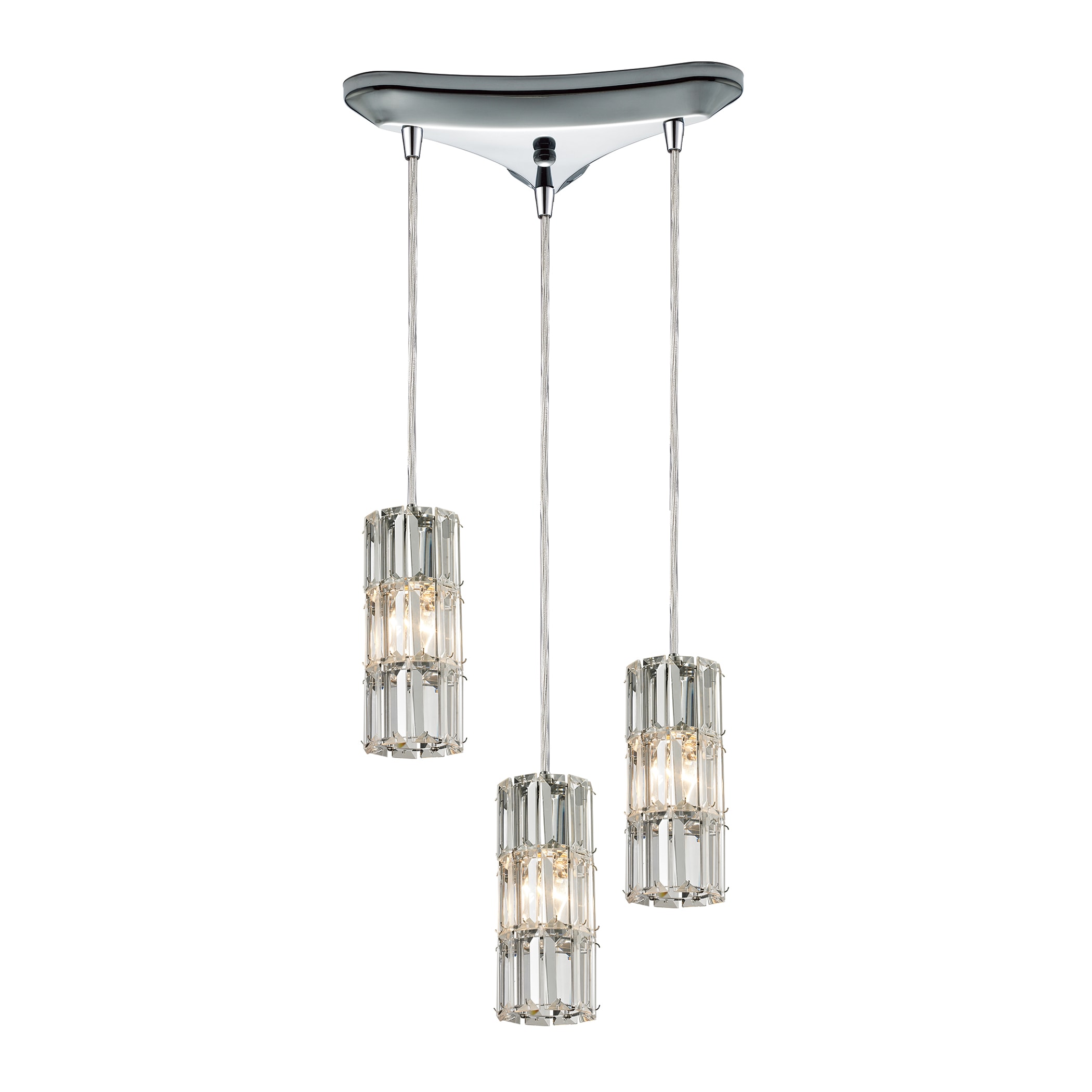 Elk Lighting Cynthia 3-light Polished Chrome Chandelier (Cynthia Polished Chrome Chandelier) - Chandeliers For Bedrooms by Overstock.com