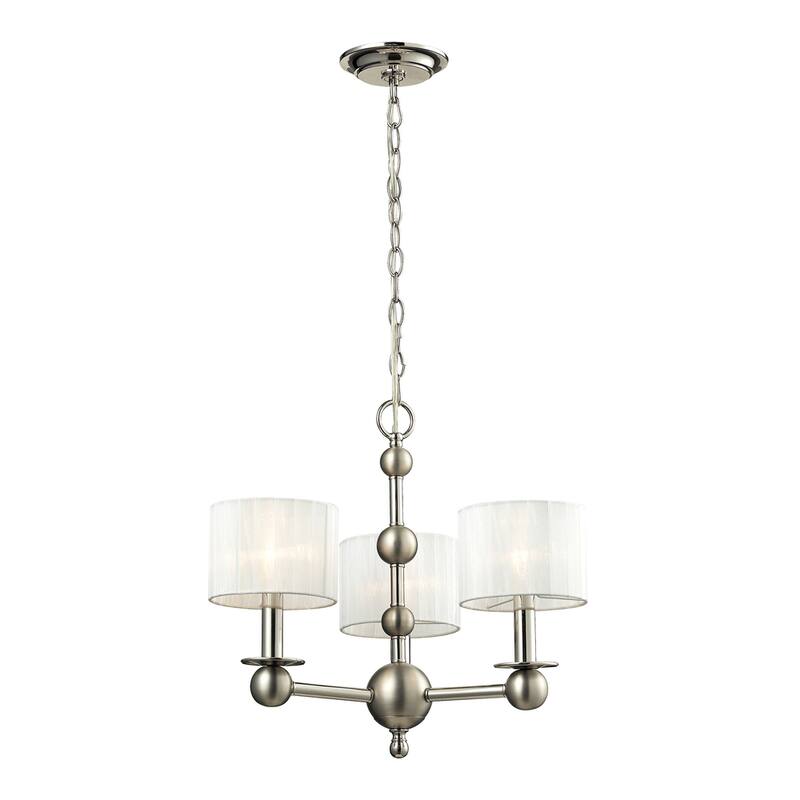 Elk Home Meridian Polished Nickel 19 Inch Wide Chandelier