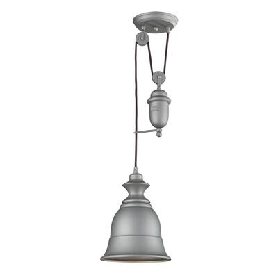 Elk Lighting Farmhouse Single-light Aged Pewter Pendant