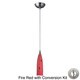 preview thumbnail 7 of 8, Elk Lighting Lungo Satin Nickel and Colored Glass 1-Light Pendant