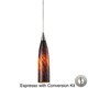 preview thumbnail 4 of 8, Elk Lighting Lungo Satin Nickel and Colored Glass 1-Light Pendant