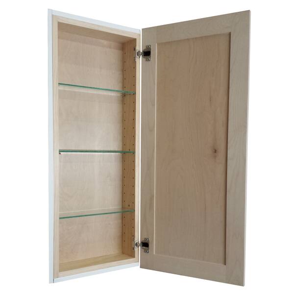 Shop 28 Inch Recessed Extra Depth Classic Frameless Cabinet 5 5