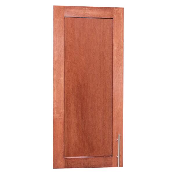 Shop 34 Inch Recessed Shallow Depth Classic Frameless Cabinet 2 5 Inches Deep Dark Cherry Overstock 9569591