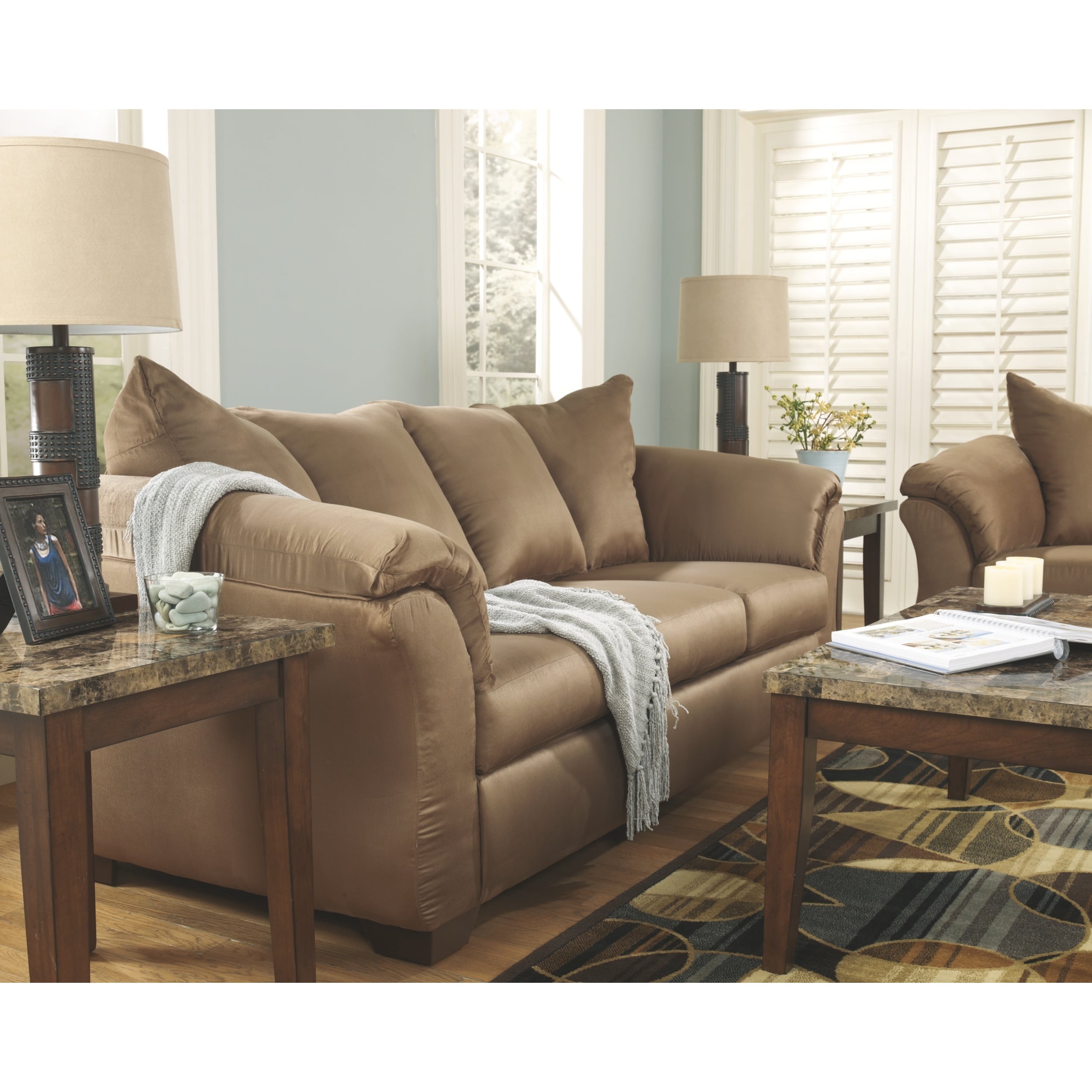 Darcy Mocha Brown Contemporary Sofa On Darcy Mocha Brown Contemporary Sofa